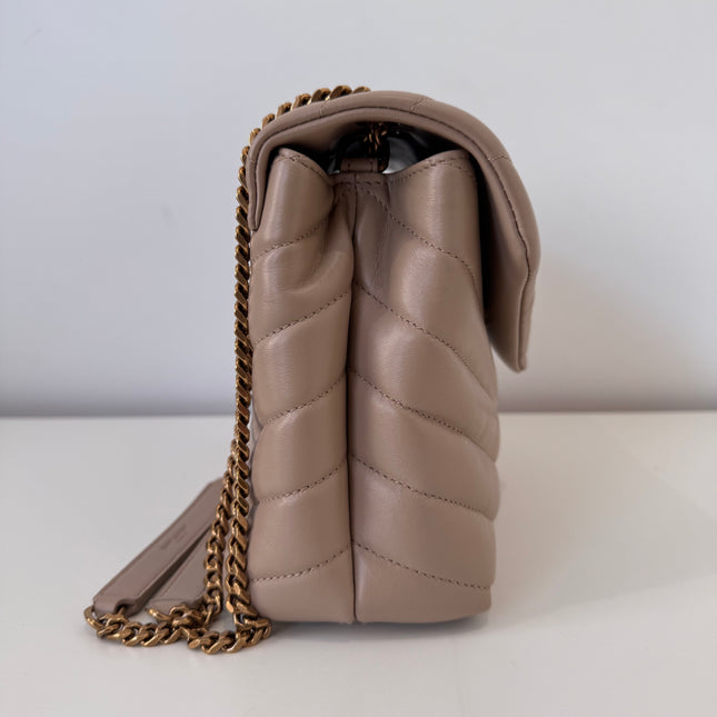 Sac Saint Laurent Loulou Small Beige
