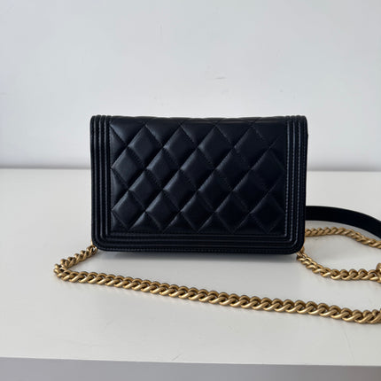 Sac Chanel Wallet on Chain Boy Noir