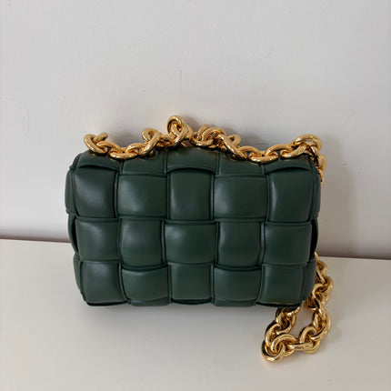 Sac Bottega Veneta cassette vert sapin