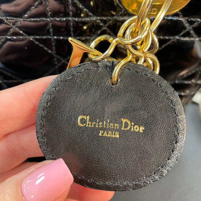 Sac Lady Dior Medium Vernis