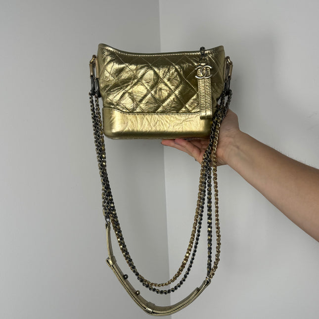 Sac Chanel mini Gabrielle Doré