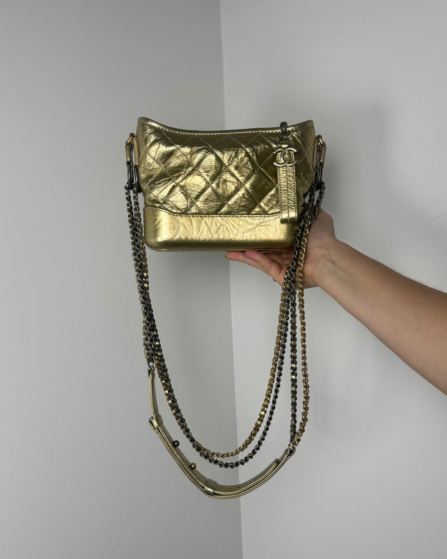 Sac Chanel mini Gabrielle Doré