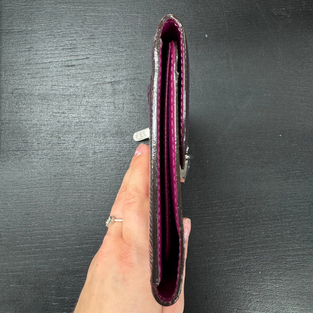 Portefeuille Eugenie Louis Vuitton Épi Cassis