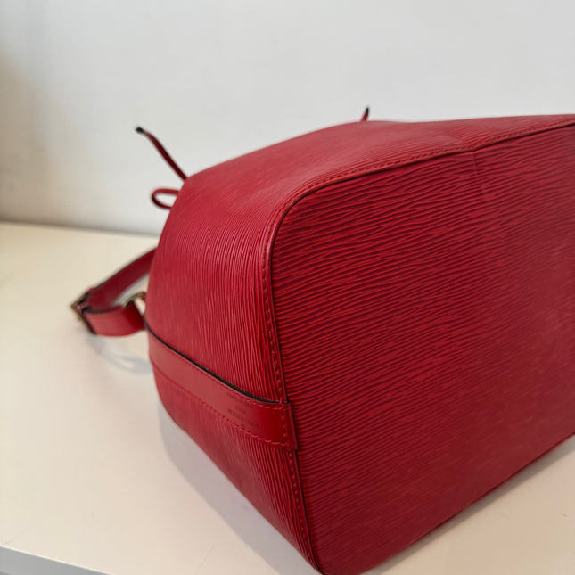 Sac Louis Vuitton Noé PM Épi Rouge