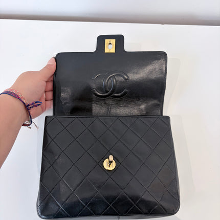 Sac Chanel Top Handle vintage noir