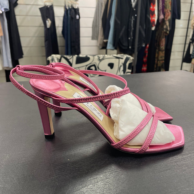 Sandales Jimmy Choo en cuir rose T38 1/2