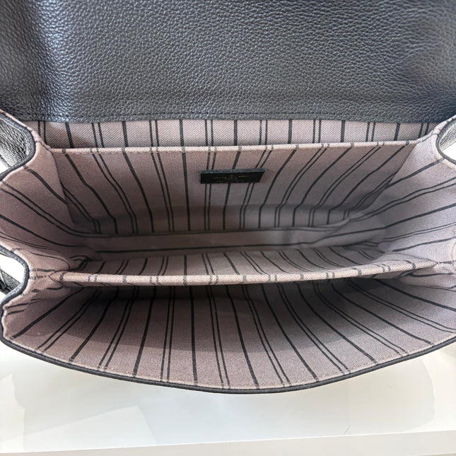 Sac Pochette Louis Vuitton Métis Cuir Empreinte Noir