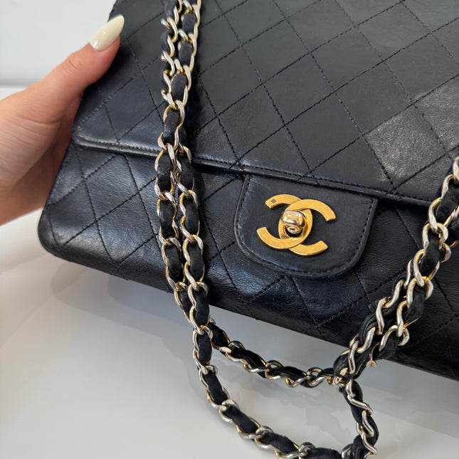Sac Chanel Vintage Timeless 25cm Noir rabat droit