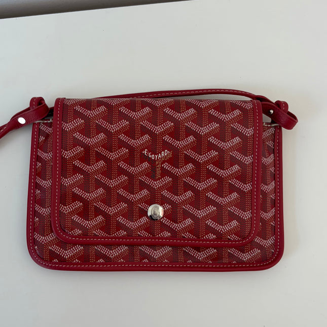 Sac Pochette Goyard Plumet bandoulière rouge