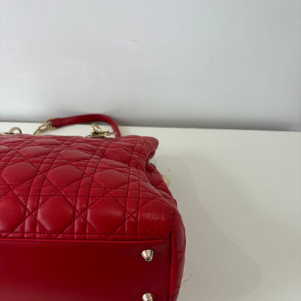 Sac Dior Grand Shopping Rouge