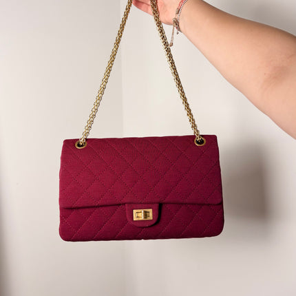 Sac Chanel 2.55 jersey framboise