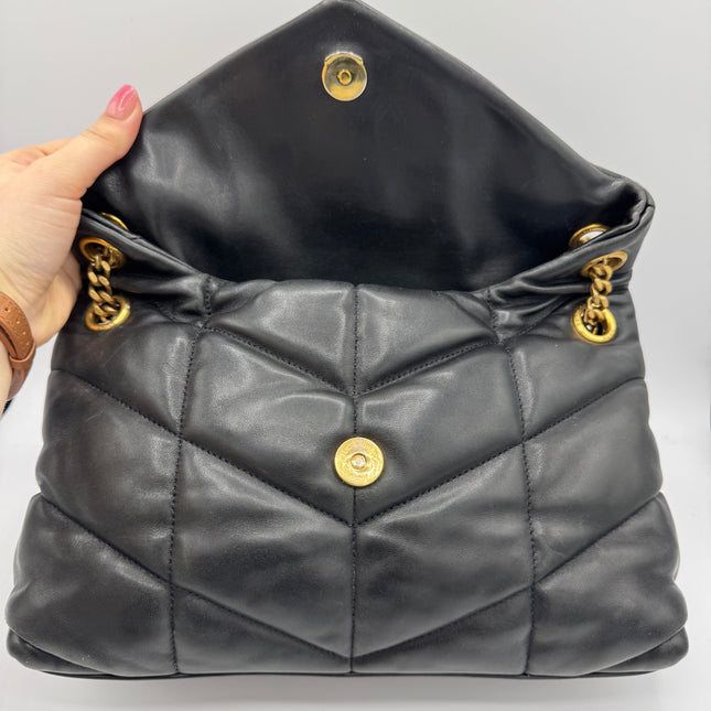 Sac Saint Laurent Puffer Small Noir