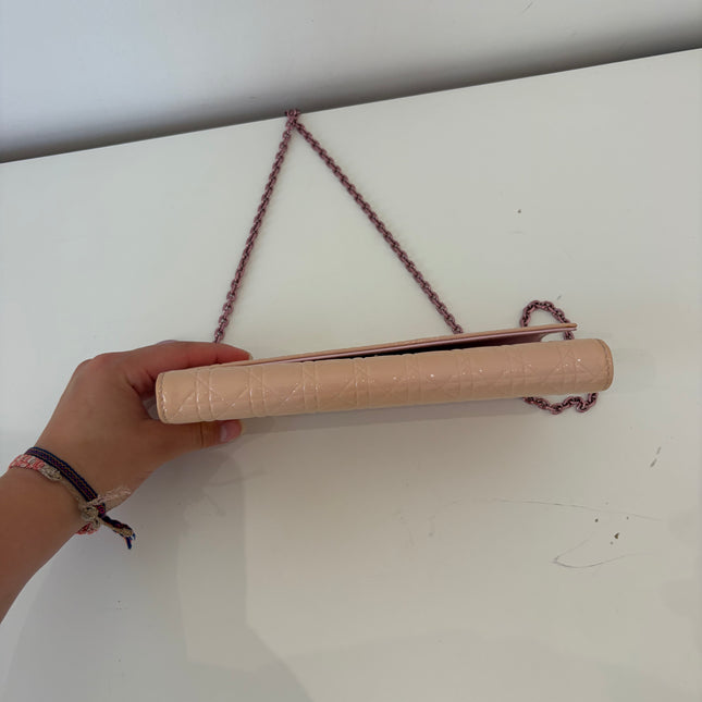 Sac Dior Wallet on chain Lady Dior rose