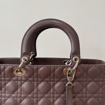 Sac Dior Lady Dior Large Prune