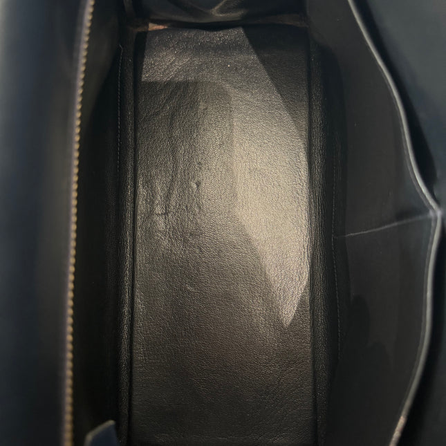 Sac Hermès Kelly 28 Cuir box Marine