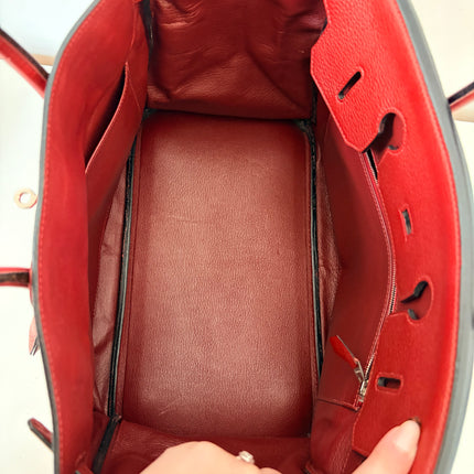 Sac Hermès Birkin 35 rouge H
