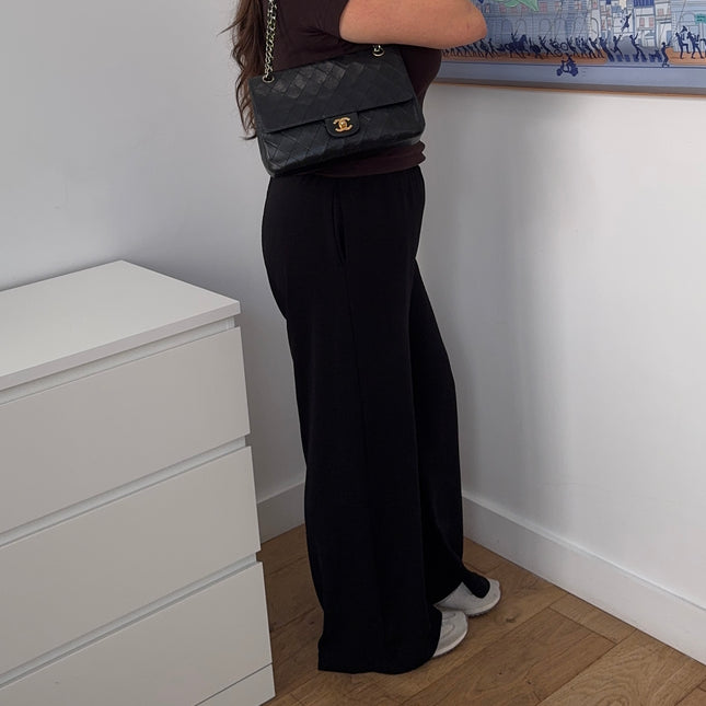 Sac Chanel Vintage Timeless 25cm Noir rabat droit
