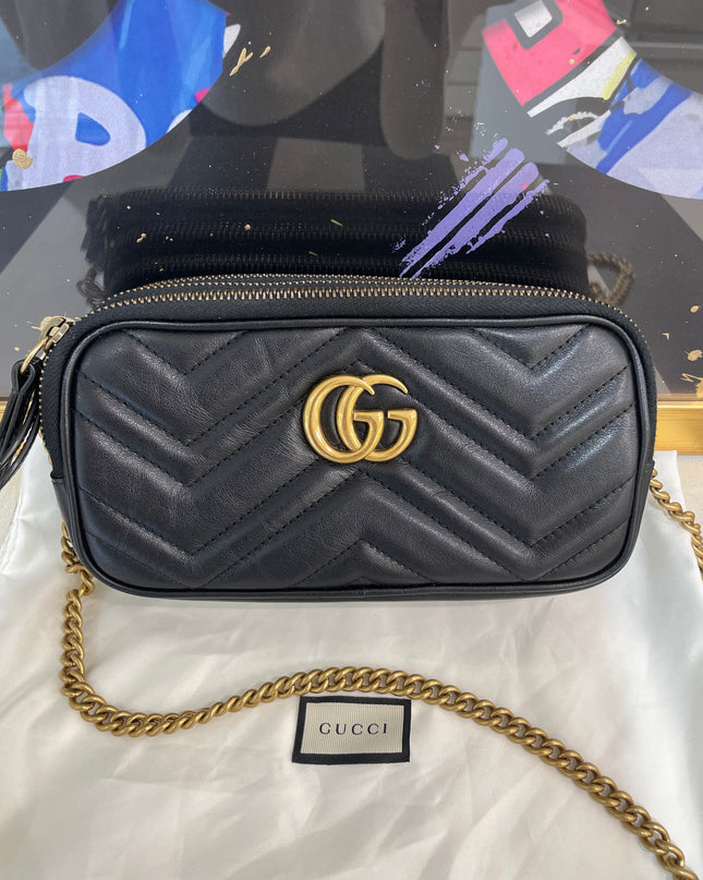 Sac Gucci GG Marmont Triple Zip
