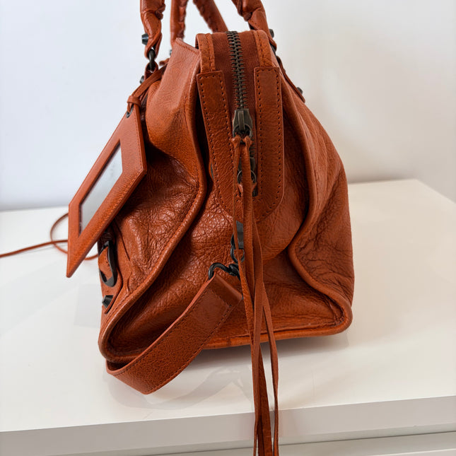 Sac Balenciaga city cognac