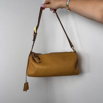 Sac baguette Prada bronze