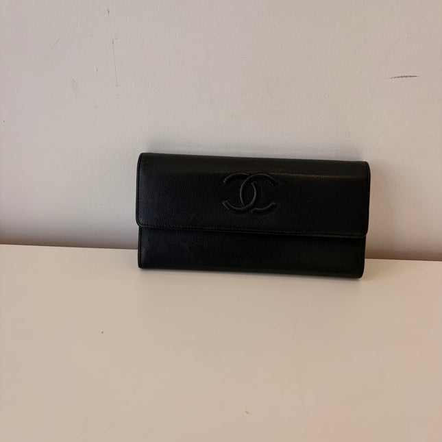 Portefeuille Chanel noir