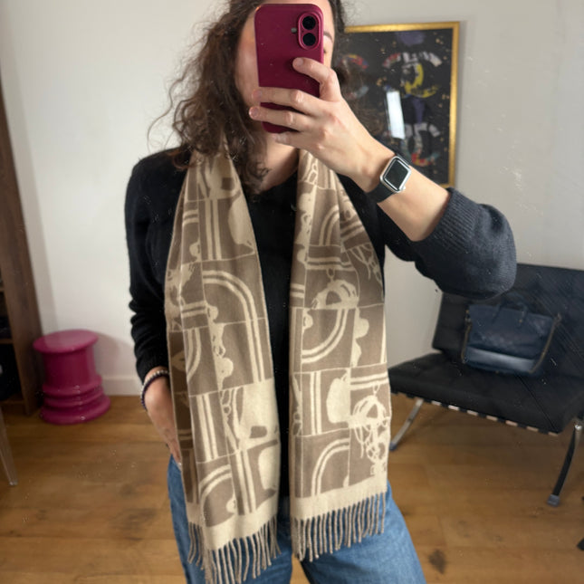 Écharpe Hermès 100% cachemire