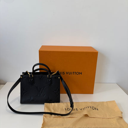 Sac Louis Vuitton On The go PM empreinte Noir