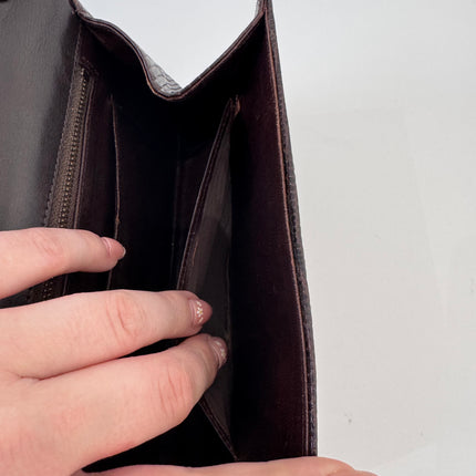 Sac Dior Vintage lézard marron