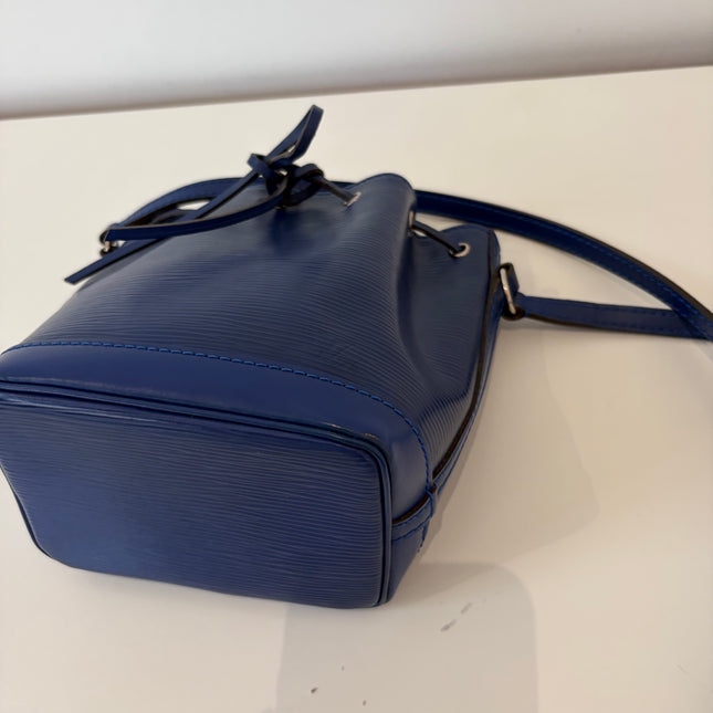 Sac Louis Vuitton Nano Noé Cuir Épi Marine