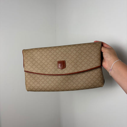 Pochette Celine Beige Macadam