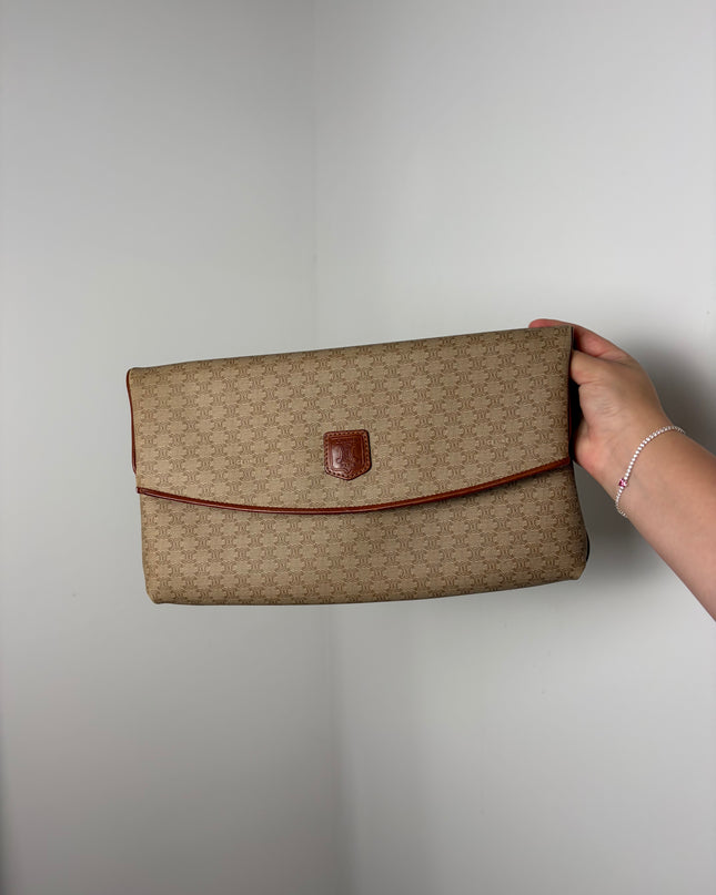 Pochette Celine Beige Macadam