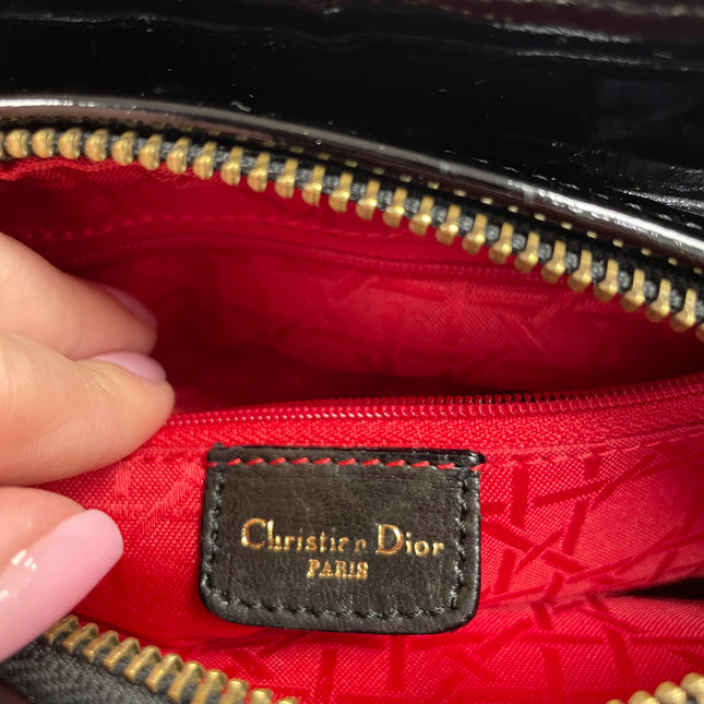 Sac Lady Dior Medium Vernis