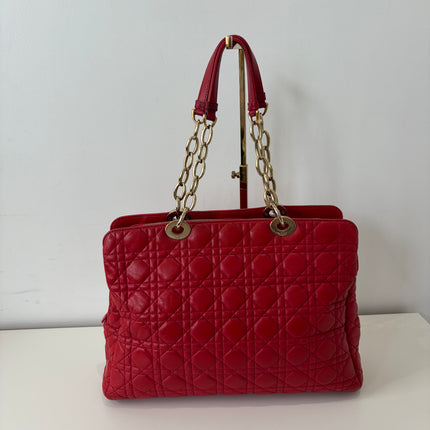 Sac Dior Grand Shopping Rouge