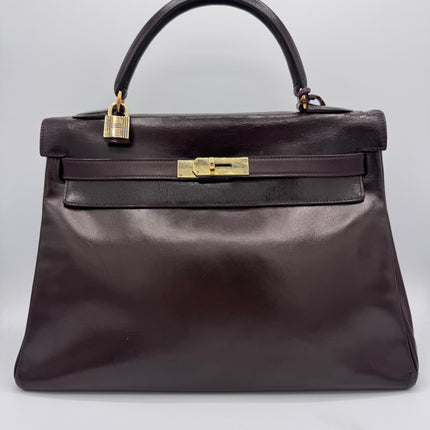 Sac Kelly 32 Hermès Chocolat