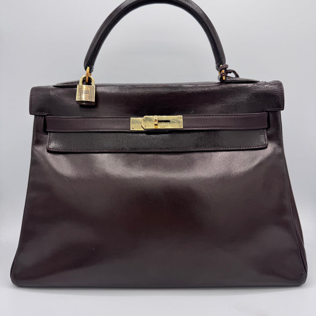 Sac Kelly 32 Hermès Chocolat