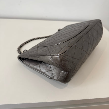 Sac Chanel 2.55 Argent Irisé 28cm