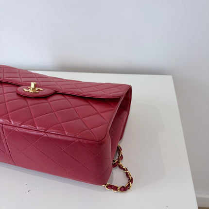 Sac Chanel Maxi timeless Double vintage Rouge