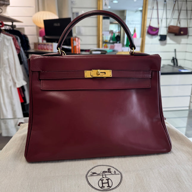 Sac Kelly 32 Hermès Rouge H