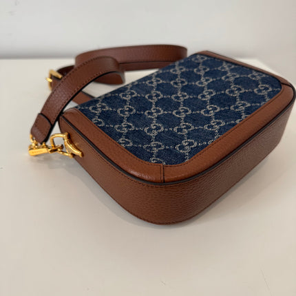 Sac Gucci Horsebit 1955 PM Denim