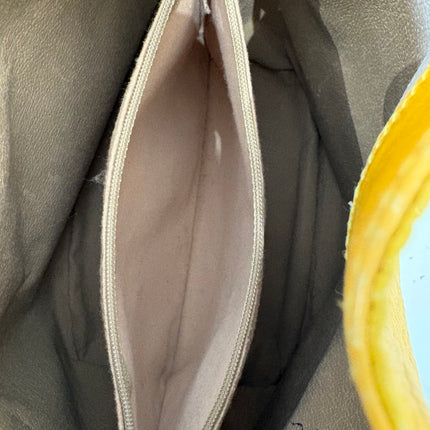 Sac Courrèges seau vintage Jaune