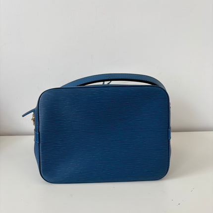 Sac Louis Vuitton PM Noé cuir épi bleu