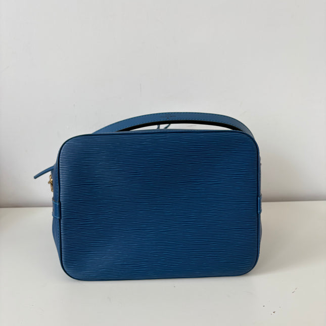 Sac Louis Vuitton PM Noé cuir épi bleu