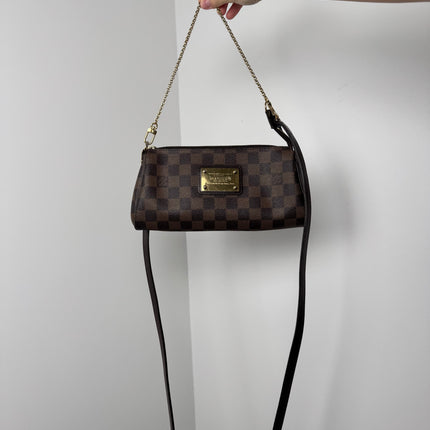 Sac Pochette Louis Vuitton Eva damier ébène