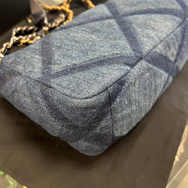 Sac Chanel 19 small denim