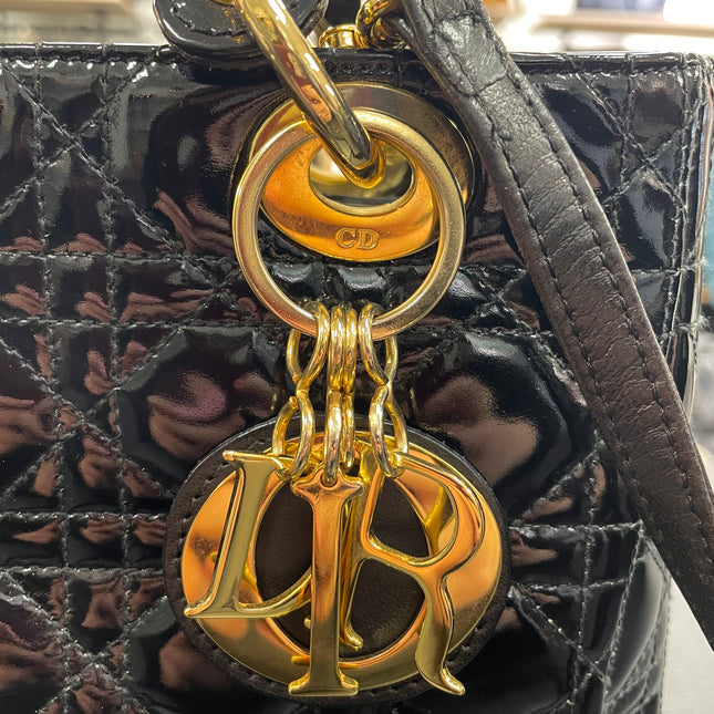 Sac Lady Dior Medium Vernis