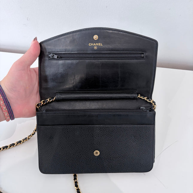 Sac Chanel Wallet On Chain Noir vintage