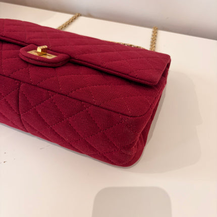 Sac Chanel 2.55 jersey framboise