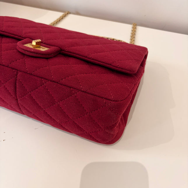 Sac Chanel 2.55 jersey framboise
