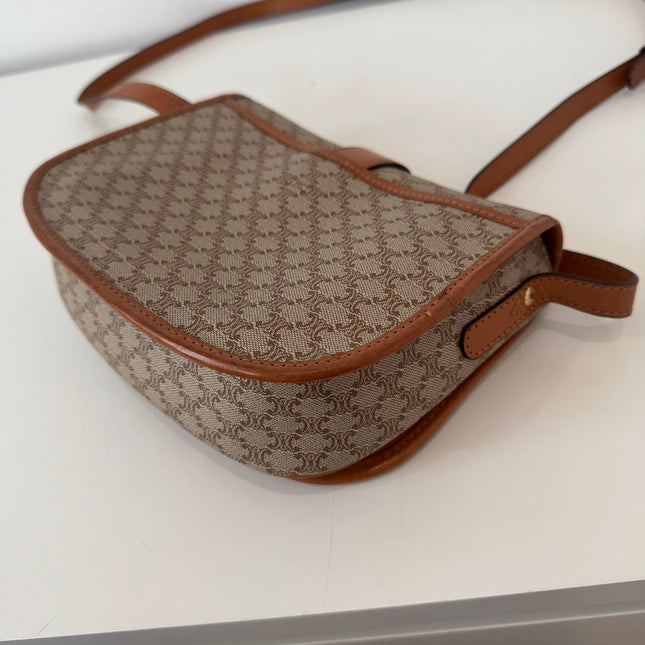 Sac Celine Beige Macadam bandoulière