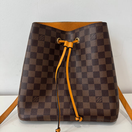 Sac Louis Vuitton Neo Noé Damier ébène & safran